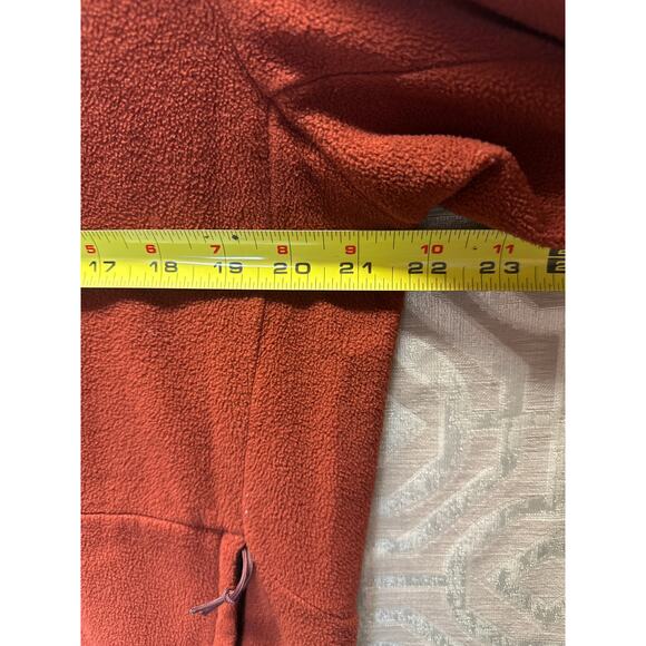 The North Face Men’s Fleece Jacket Size L Burnt Red Full Zip Outdoor Hiking Warm - Picture 8 of 9